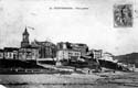 VISTA GENERAL DE HONDARRIBIA. IGLESIA: TOMA DESDE BARRIO LONJA O PUNTAL (1907)