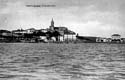 VISTA GENERAL HONDARRIBIA. RIO BIDASOA. CASA LONJA: TOMA DESDE LA OTRA ORILLA