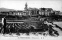 VISTA CASCO. IGLESIA. CASTILLO. LABRADOR: TOMA DESDE CAMPOS DEL BARRIO DE LA LONJA (1923)
