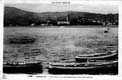 VISTA DESDE HENDAIA: BIDASOA. BARCAS. CASCO VIEJO. COLEGIO HIJAS CRUZ. PUNTAL: BARRIO DE LA LONJA. CAÑONERA MAC MAHON (1930 ?)