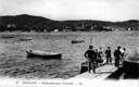 EMBARCADERO DE HENDAIA. VISTA DE HONDARRIBIA: RÍO BIDASOA. BARCAS. GENTE