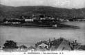 VISTA HONDARRIBIA DESDE HENDAIA. PUNTAL: COLEGIO HIJAS DE LA CRUZ. CASINO MIRENTXU. EDIFICIO MIRAMAR. BARRIO DE LA LONJA
