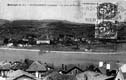 VISTA CASCO VIEJO: IGLESIA. COLEGIO HIJAS DE LA CRUZ. PUNTAL. LONJA. CAÑONERA MAC MAHON. HOTEL CARLOS V. MIRENTXU. BIDASOA. TOMA DESDE TEJADOS DE CASAS DE HENDAIA (1932)