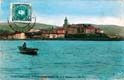 VISTA GENERAL HONDARRIBIA. BARQUERO: TOMA DESDE RÍO BIDASOA (1909)