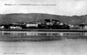 VISTA DESDE EL RÍO BIDASOA. BARRIO DE LA LONJA. COLEGIO HIJAS DE LA CRUZ. IGLESIA. CAÑONERA MAC MAHON