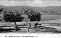 VISTA DE HONDARRIBIA DESDE  HENDAYA: GENTE. COLEGIO HIJAS DE LA CRUZ, CASA EUSKO LOREA. BIDASOA