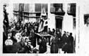 PROCESIÓN DE SEMANA SANTA. PASO. CALLE TIENDAS. MERCADO 